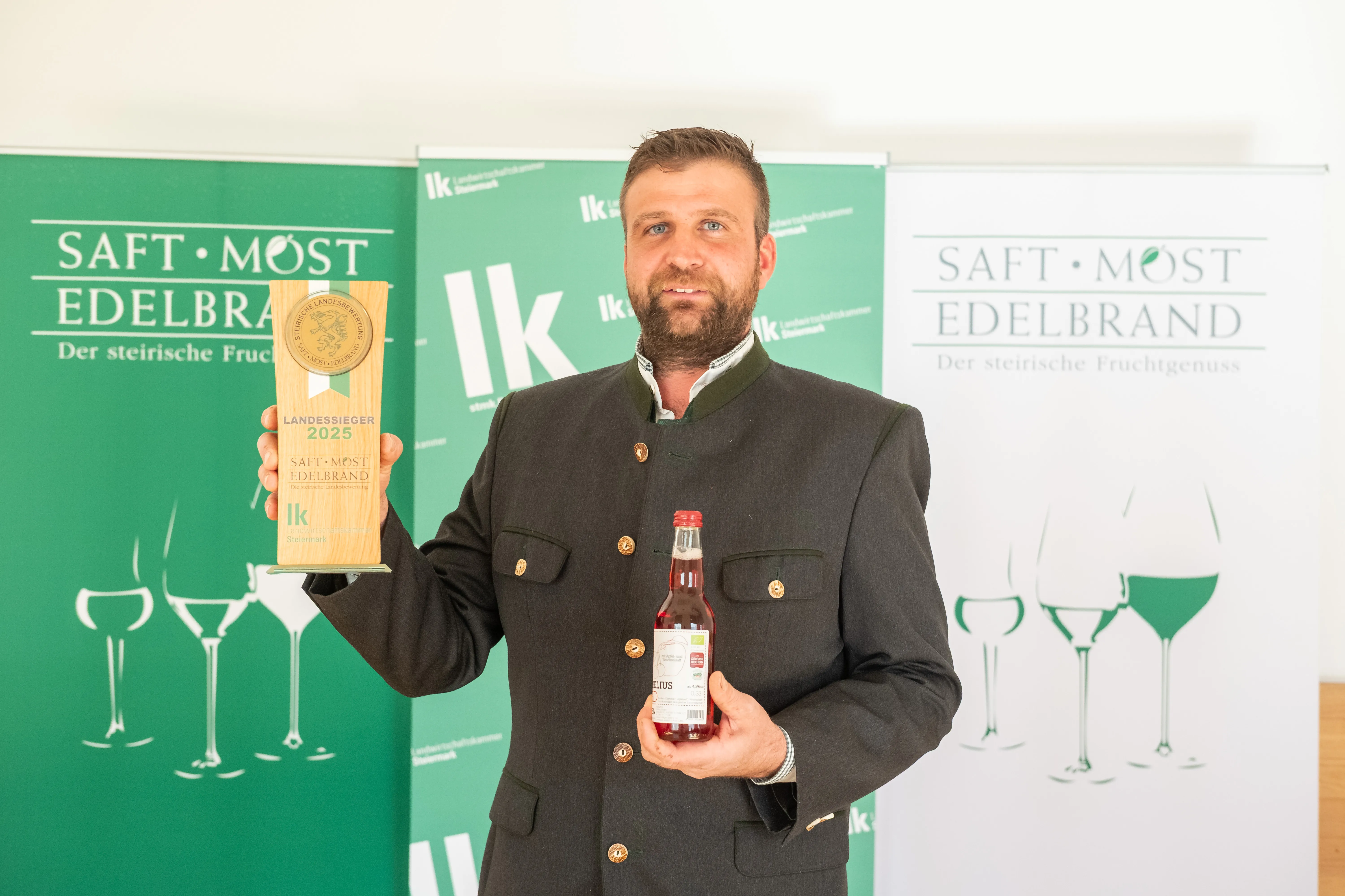 Landessieger Most-Saft-Edelbrand-Prämierung