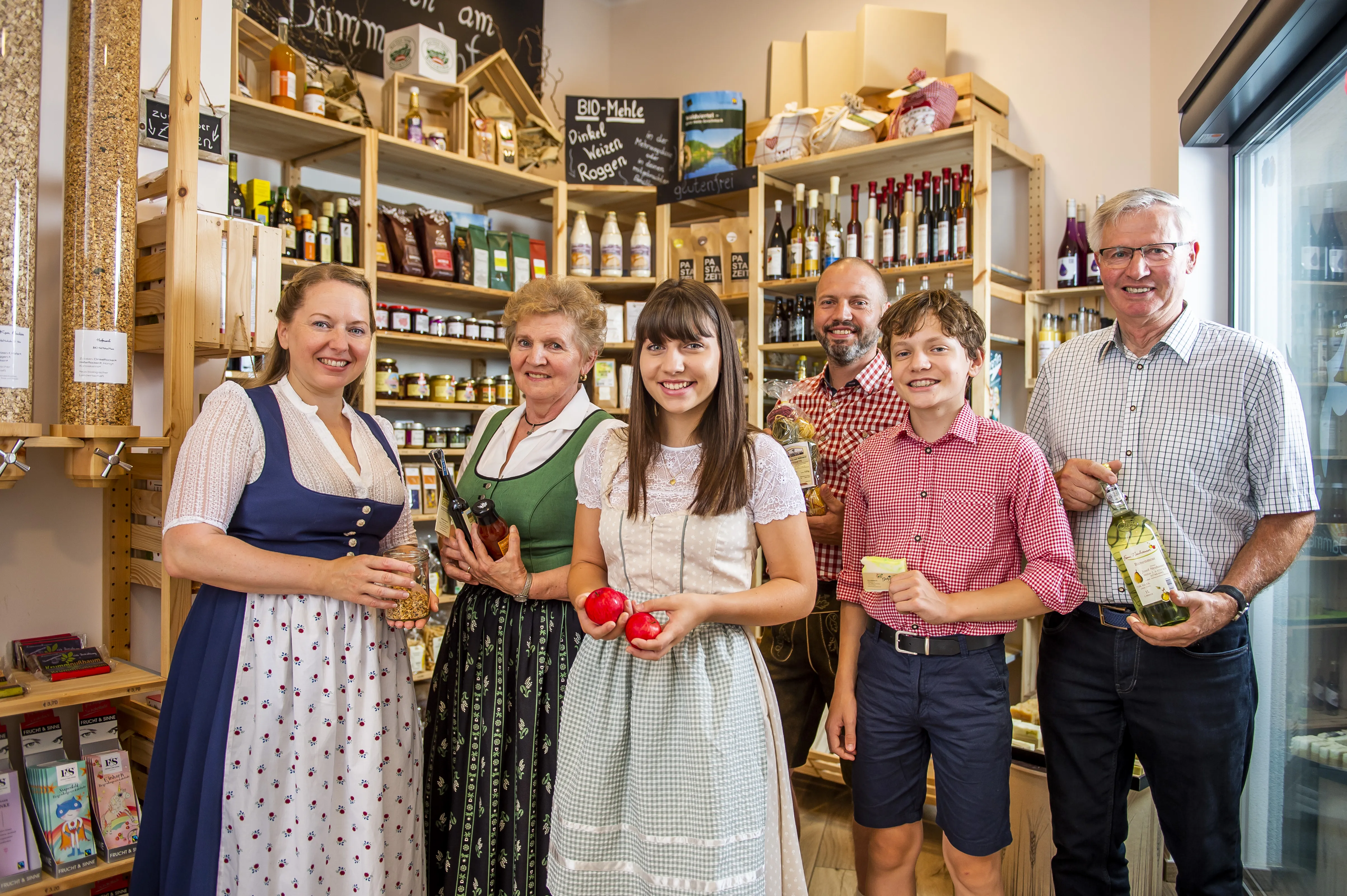 Hofladen mit Familie