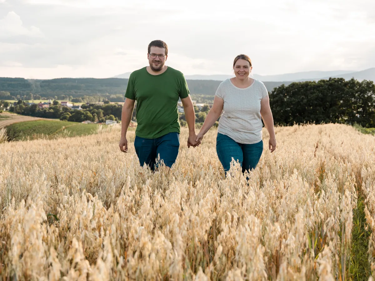Birgit und Stefan im Hafer 